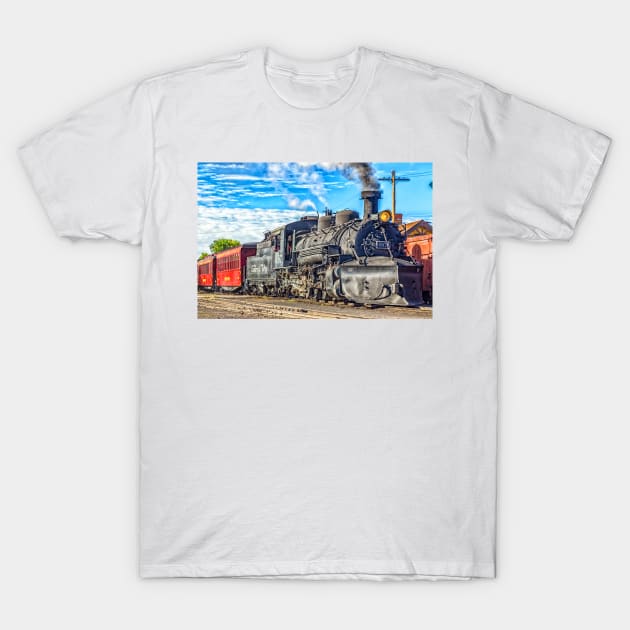 Cumbres and Toltec Narrow Gauge Railroad Chama New Mexico Yard T-Shirt by Gestalt Imagery